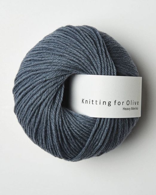 Knitting for Olives  Heavy Merino - Støvet Petroleumsblå